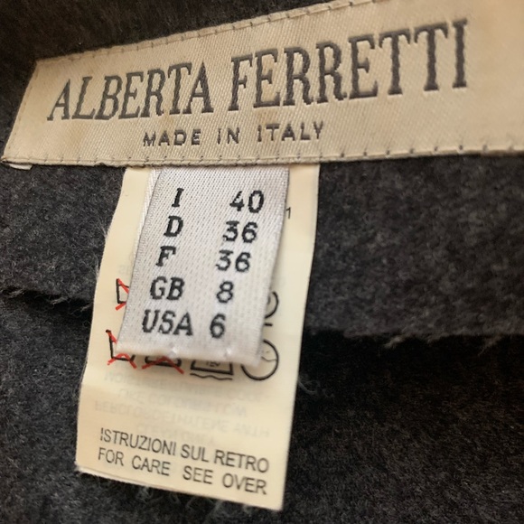 ALBERTA FERRETTI 90s Wool Sheath Dress. Crystal Beading Details. Minimalist HOT! - Picture 7 of 13